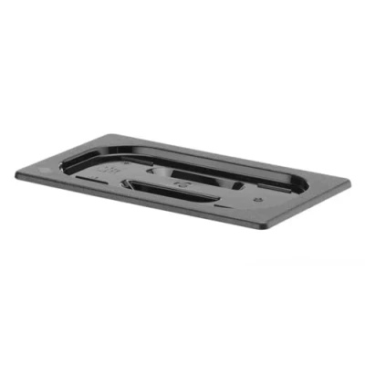 Afbeelding van Gastronormdeksel Polycarbonaat zwart 1/4