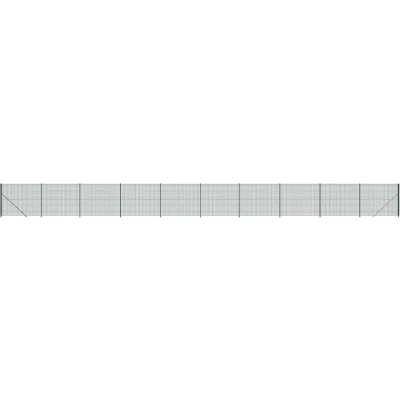 Afbeelding van vidaXL Draadgaashek met flens 2x25 m groen