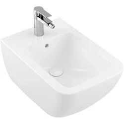 Afbeelding van Villeroy &amp; Boch Venticello wandbidet wit ceramic+ (37,5x56 cm) 1