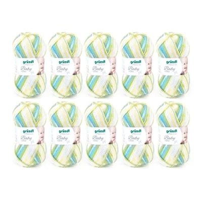 Afbeelding van 3457 04 Baby Color 10x50 gram groen multicolor
