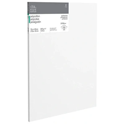 Afbeelding van Winsor &amp; Newton 6206039 professioneel frame van katoenmix, 385 g/m², drievoudige primer, middelgrote korrel, ideaal voor olieverf en acrylverf, 70 x 90 cm