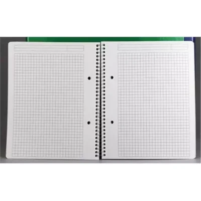 Afbeelding van Gallery Traditional Spiraalschrift Ft A4, Geruit 5 Mm, Geassorteerde Kleuren, 160 Bladzijden Schrift