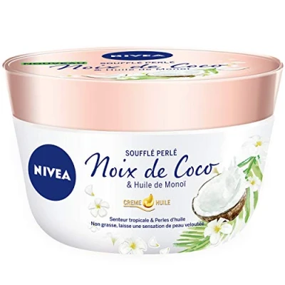 Afbeelding van NIVEA Perlée Body Balsem (1 x 200 ml), lichaamsverzorging 24 uur hydratatie, vochtbalsem met monoi olie en tropische kokosgeur