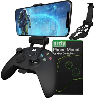 Afbeelding van Mobiele gameclip voor Xbox Series X controller, verstelbare telefoonhouder compatibel met XS, One, One S, Carbon zwart