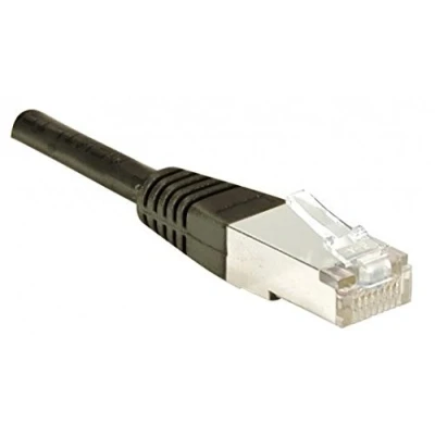 Afbeelding van Exertis Connect Patchkabel S/FTP, PiMF, CAT.6, zwart, 5,0 m met extra smalle knikbeveiliging (S/FTP, CAT6, 5 m), Netwerkkabel