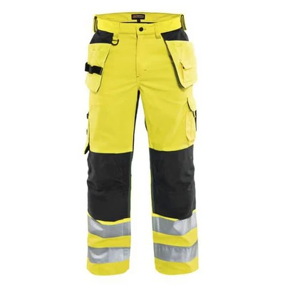 Image de Pantalon artisan aéré haute visibilité jaune fluorescent/noir
