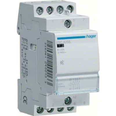 Afbeelding van Hager ESC428S HAG MAGN.SCH.25A 3M 1V S 230V