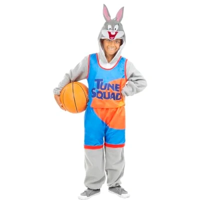 Afbeelding van FUNIDELIA Space Jam Bugs Bunny kostuum Looney Tunes Maat: 107 113 cm