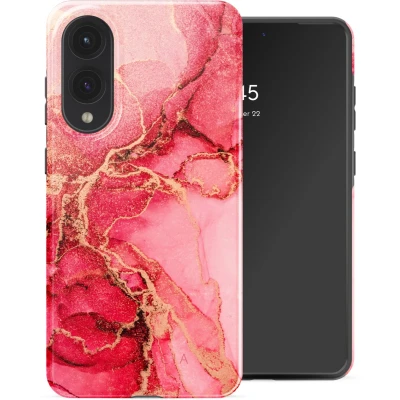 Afbeelding van Selencia Vivid Backcover voor de Samsung Galaxy S25 Edge Rosy Marble