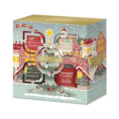 Afbeelding van Yankee Candle Small Tumbler &amp; 3 Filled Votive Gift Set Passport to the Holidays sinterklaas kerst