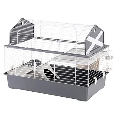 Afbeelding van Ferplast Barn 100 Knaagdierkooi Grijs 96 x 57 73 cm