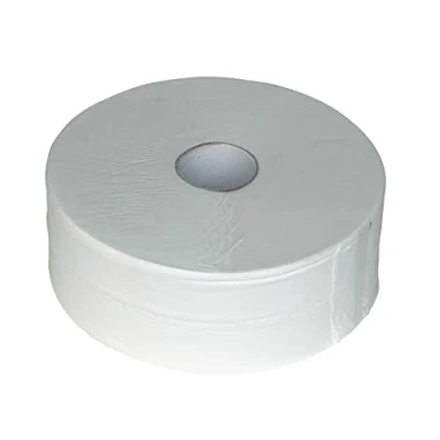 Afbeelding van BOVE Jumbo 8107000 toiletpapier, dubbellaags, 380 m, gerecycled wit, zacht en absorberend, 6 rollen