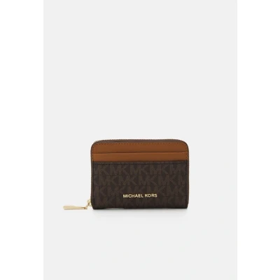 Afbeelding van Michael Kors JET SET COIN CARD CASE Portemonnee, Dames, Maat: One Size, Brown