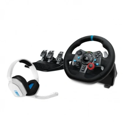 Afbeelding van Logitech Stuurwiel G29 Driving Force Racing + Hoofdtelefoon Astro A10 Pedalen (991 000486)