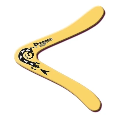 Afbeelding van Paul Günther 1374 Boomerang Pegasus B, klassieke vorm, ca. 25 cm hoog, van onbreekbaar polypropyleen, vliegt ongeveer 18 20 m