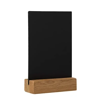 Afbeelding van Europel krijtbord staand tafelmodel A6 hout