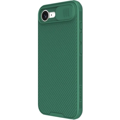 Afbeelding van Nillkin CamShield Hoesje Geschikt voor Apple iPhone 16e Back Cover met Camera Slider Extra Bescherming Groen