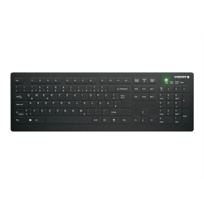 Image de Active Key AK C8112 Clavier désinfection par essuyage, profilé plat lavable sans fil 2.4 GHz QWERTZ Allemand noir
