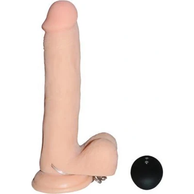 Afbeelding van Realistische vibrator van 23,5 cm met balzak