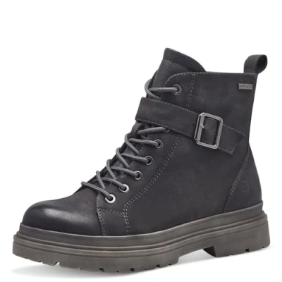 Afbeelding van Tamaris Snowboots, Dames, Maat: 39, Anthracite Leer/ synthetisch