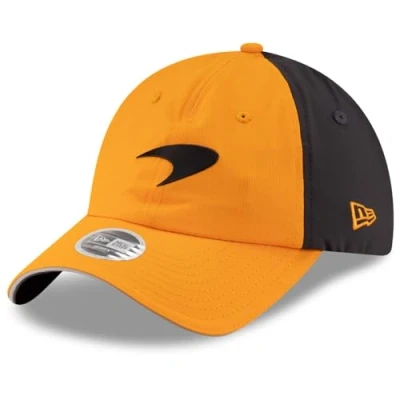 Afbeelding van New Era McLaren F1 Team Honkbalpet voor dames, open rug, oranje en grijs, verstelbaar, eenheidsmaat, grijs.