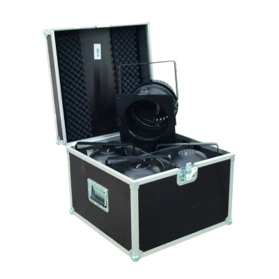 Afbeelding van Roadinger Flightcase 4x PAR 64 Spot short