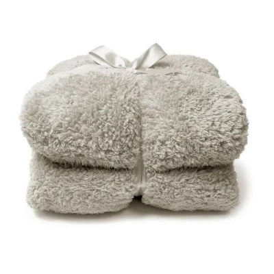Afbeelding van Plaid teddy l200 b150 cm chateaugrijs Unique Living