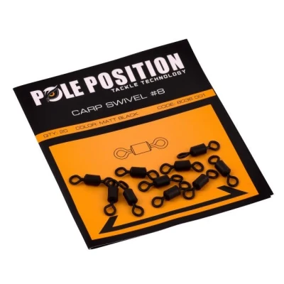 Afbeelding van Pole Position Black Carp Swivel Wartel 10 stuks #8