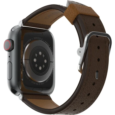 Afbeelding van OtterBox Symmetry cactus leren bandje geschikt voor Apple Watch in de maat 42 44 45 49mm (bruin)