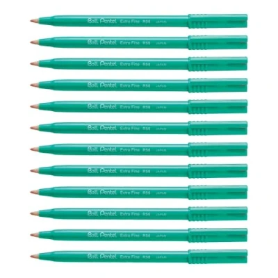 Afbeelding van Pentel R56 B balpen, 0,6 mm, rood, 12 stuks