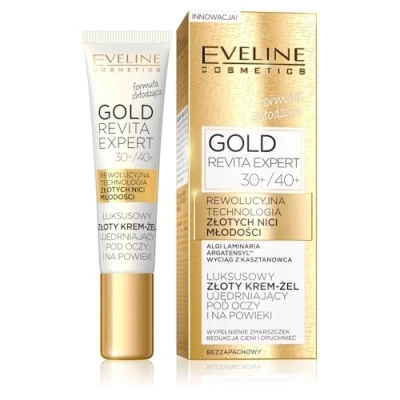 Afbeelding van Eveline Gold Revita Expert 30+/40+ Luxurious Firming Gel Under Eyes And On Eyelids 15Ml