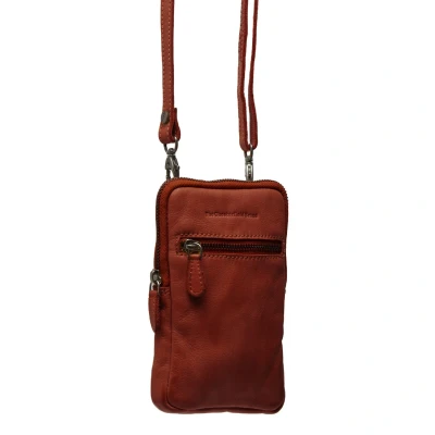 Afbeelding van The Chesterfield Brand Leren Telefoontasje Cognac Salta