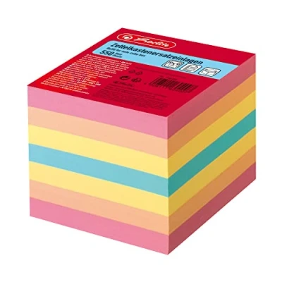 Image de herlitz Fiches de notes pour fichiers,90 x 90 mm, coloré