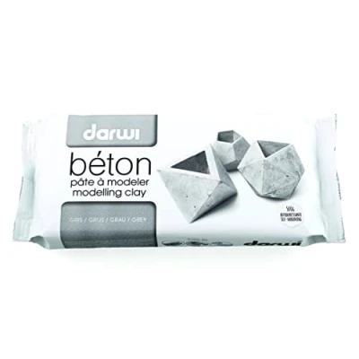 Afbeelding van Darwi Boetseerpasta Beton, Pak Van 500 Gram