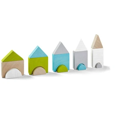 Afbeelding van Haba Stapelblokken Torenstad 22 Cm Junior Hout 15 delig