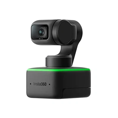 Afbeelding van Insta360 Link PTZ 4K webcam met 13 mm sensor, KI tracking, gebarenbediening, HDR, microfoons ruisonderdrukking, speciale modi, voor laptop, videocamera videoconferenties, live streaming