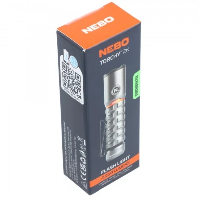 Afbeelding van Nebo Torchy 2k USB C LED compact zaklamp IPX6, Oplaadbaar Li Ion 2200mAh
