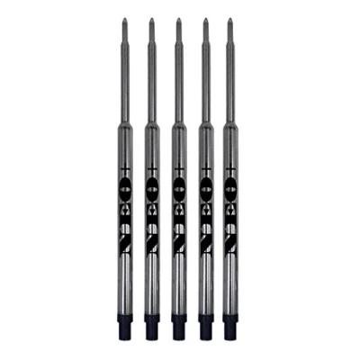 Afbeelding van Waterman balpenvullingen SET met medium punt balpenvullingen. VAN 5 BLACK INK
