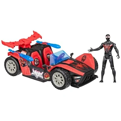 Image de Figurine Spider Man Marvel VenomVersus Epic World of Action Miles Morales Bolide de course Remix