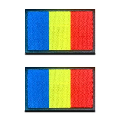 Afbeelding van Roemeense vlag, klittenbandsluiting, tactiek, nationale embleem, geborduurd met militaire klittenbandsluitingen voor rugzakken, kleding, jas, uniform, jersey reizen