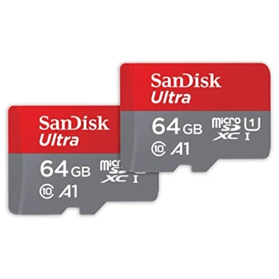 Afbeelding van SanDisk 64 GB Extreme SDHC+ RescuePRO Deluxe kaart, tot 100 MB/s, UHS I, klasse 10, U3 Twin Pack
