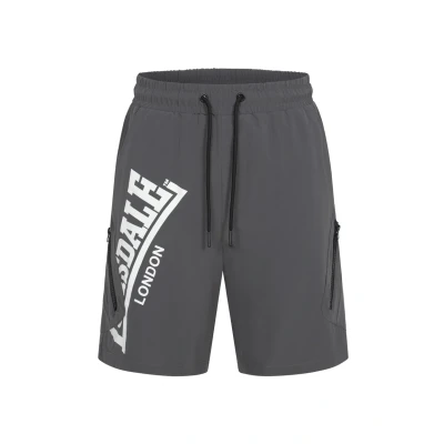 Afbeelding van Lonsdale Normale Passform Alresford Shorts, Heren, Maat: Large, Anthracite white