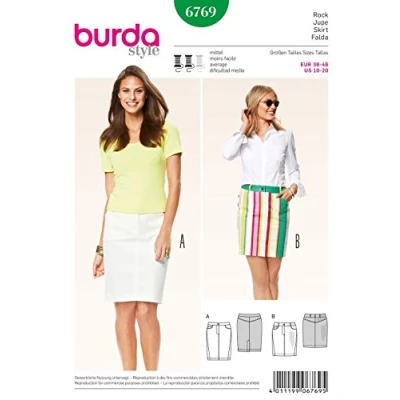 Afbeelding van Burda Naaipatroon 6769 Rok in variaties