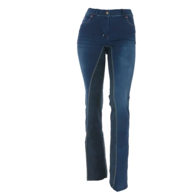 Afbeelding van HKM Jodhpur Rijbroek Summer Denim Jeans Blauw/Donkerblauw 170