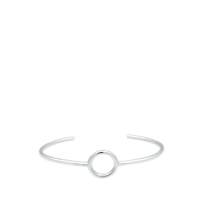Afbeelding van Elli Circle GEO Minimal Armband, Dames, Maat: 16, Silber