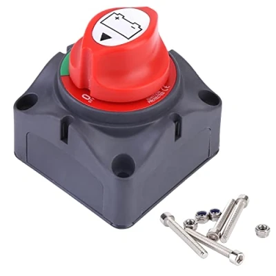 Afbeelding van Accuschakelaar, 12 V, hoofdschakelaar, 300 A, ON Off, voor motorfiets, auto, vrachtwagen, boot, jacht, caravan, auto