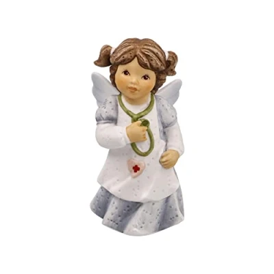 Afbeelding van Goebel Nina &amp; Marco Decoratief beeld / figuur Beschermengel beste gezondheid Porselein 8cm