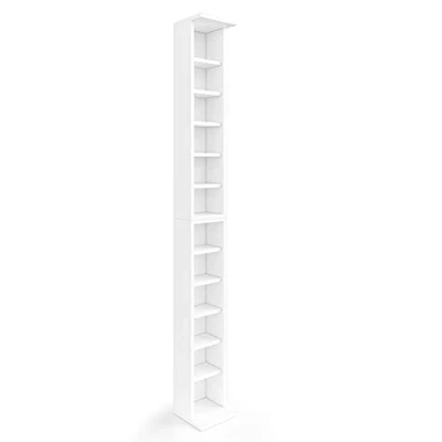 Afbeelding van Vicco CD rek, wit, 21 x 183,6 cm, 2 stuks