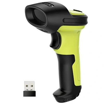 Afbeelding van Inateck BCST 60 Draadloze laserbarcodescanner, 2,4 GHz, straal van 35 m, automatische en nauwkeurige scan, 180 dagen standby tijd