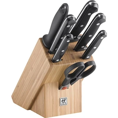 Afbeelding van ZWILLING Messenblok (8 delig), roestvrij staal, 28 x 12 32 cm, zwart, serie Twin Chef 2